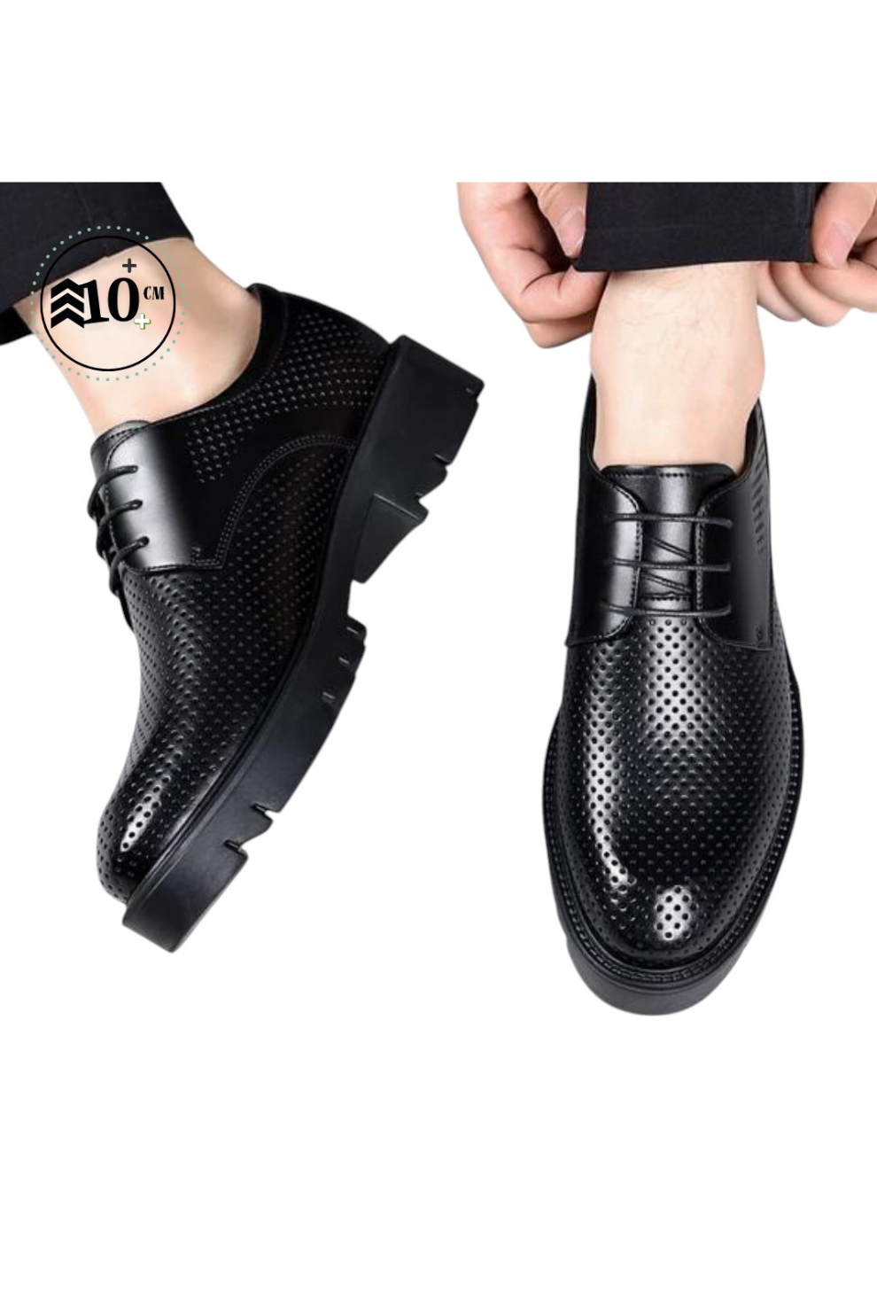 Sapato Social Couro+10CM