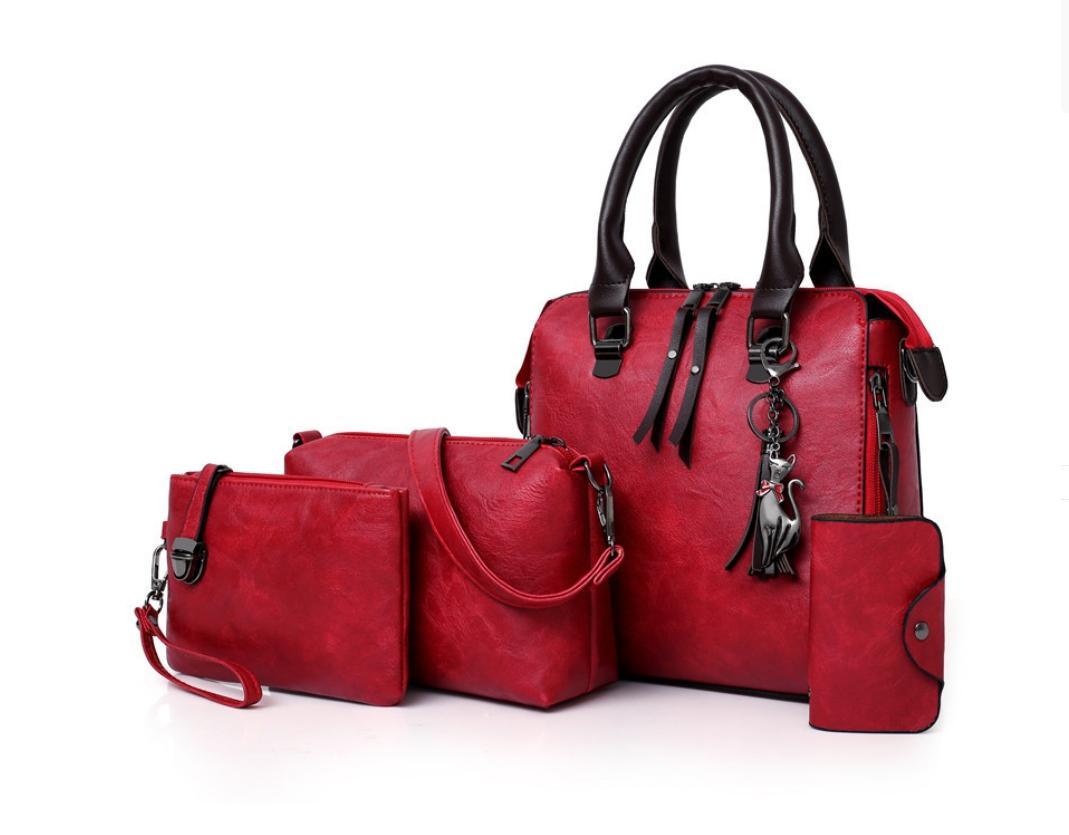 Bolsa De Couro Nature - Compre 1 Leve 4 - ROMANA SHOPPING