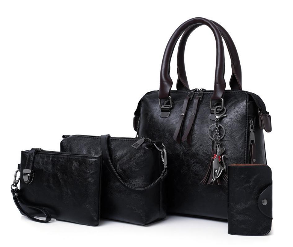 Bolsa De Couro Nature - Compre 1 Leve 4 - ROMANA SHOPPING