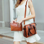 Bolsa De Couro Nature - Compre 1 Leve 4 - ROMANA SHOPPING