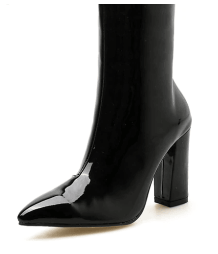 Bota Metalizada Cano Curto / Bico Fino - ROMANA SHOPPING