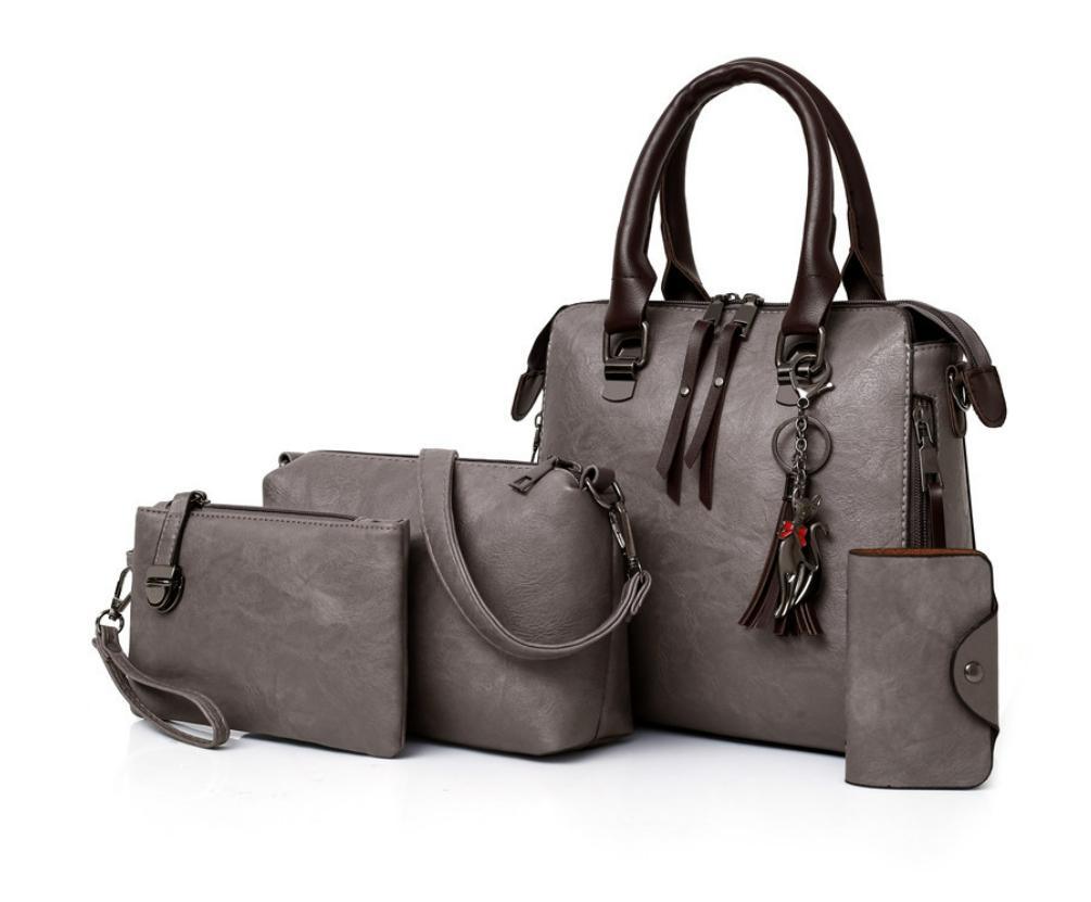 Bolsa De Couro Nature - Compre 1 Leve 4 - ROMANA SHOPPING