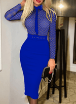 Vestido Work Elegante Midi Social - ROMANA SHOPPING