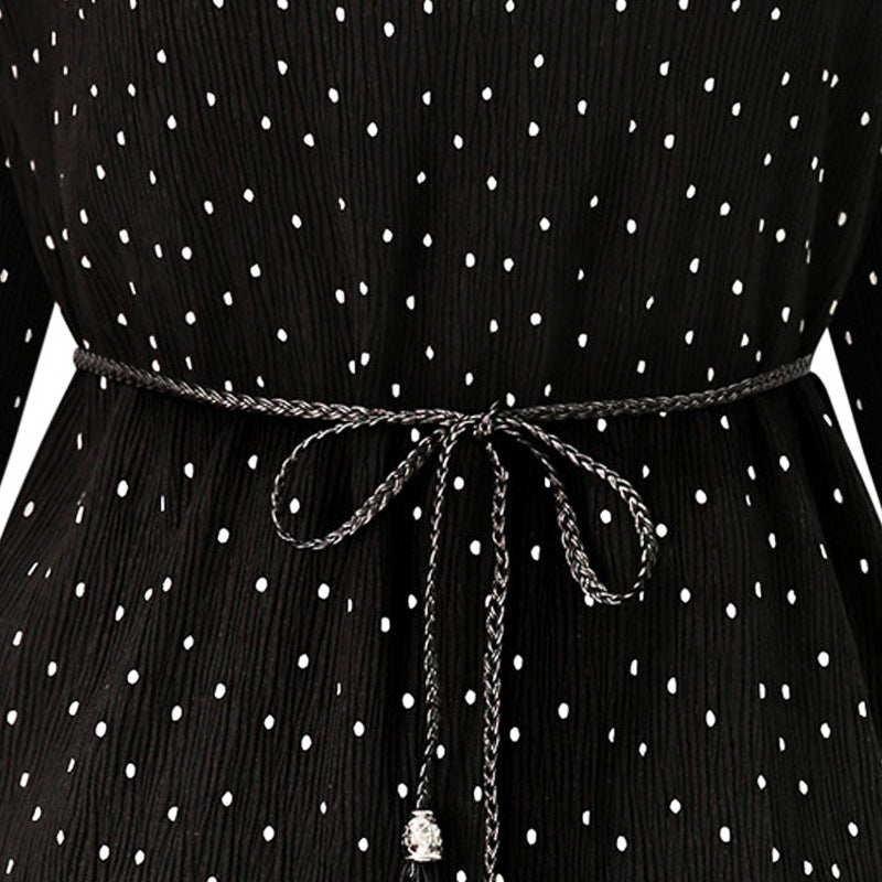 Vestido Preto de Chiffon