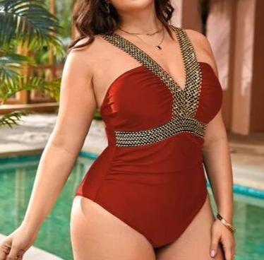 Maiô Bordado Plus Size. - ROMANA SHOPPING