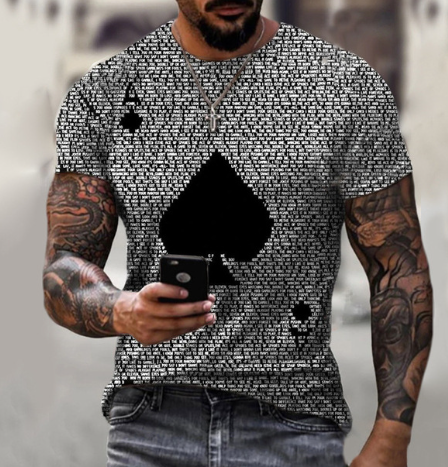 Camiseta Estampa 3D Cards