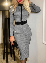 Vestido Work Elegante Midi Social - ROMANA SHOPPING